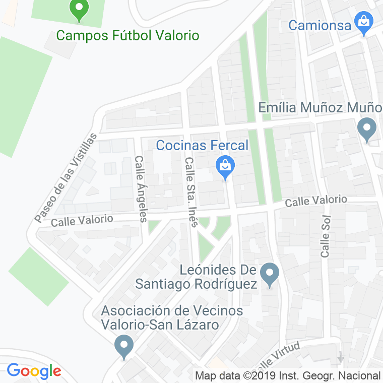 Código Postal calle Santa Ines en Zamora