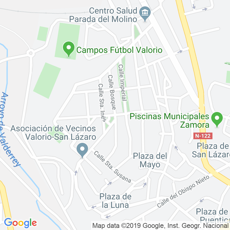 Código Postal calle Valorio en Zamora