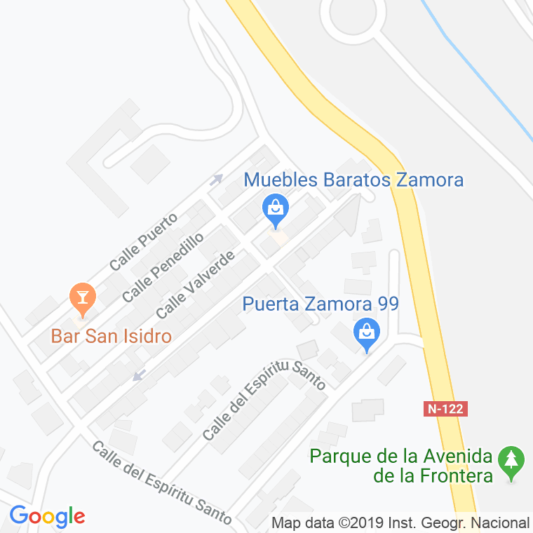 Código Postal calle Monte Concejo en Zamora