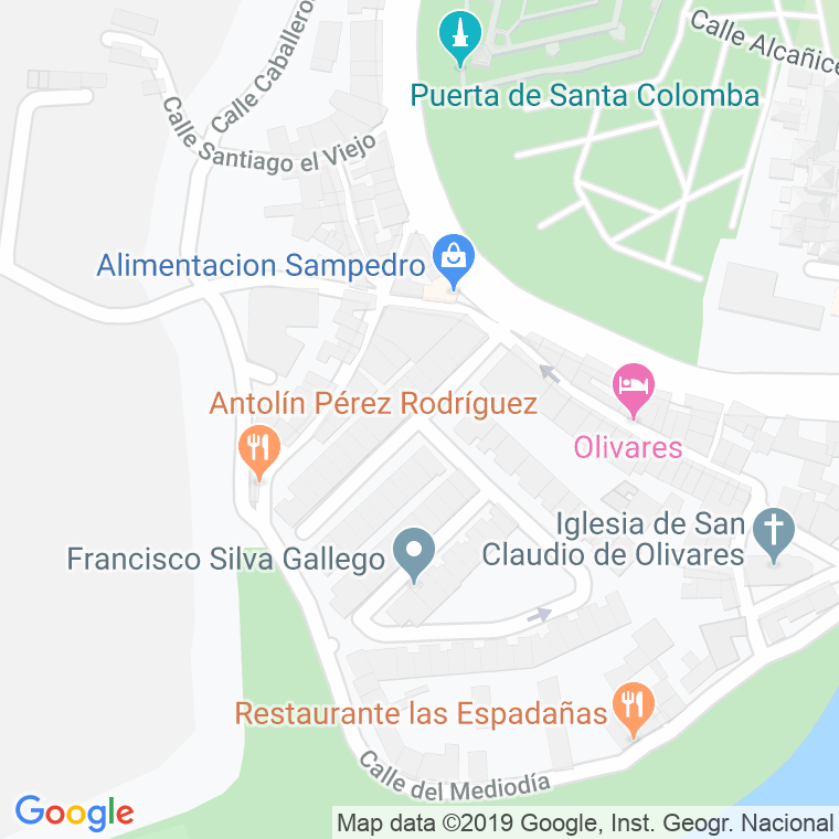 Código Postal calle Santa Colomba en Zamora