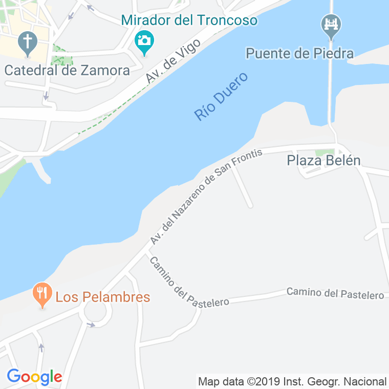 Código Postal calle Nazareno De San Frontis en Zamora