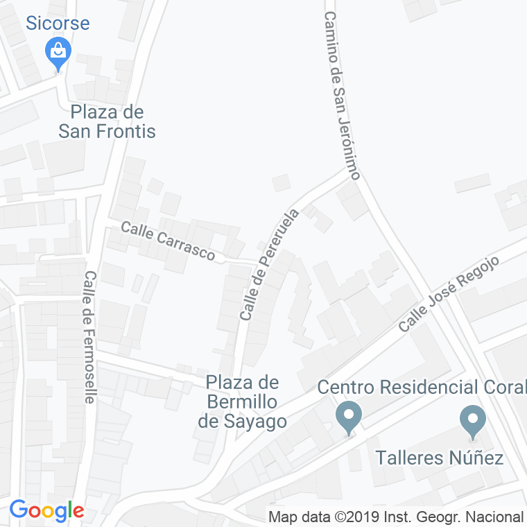 Código Postal calle Pereruela en Zamora