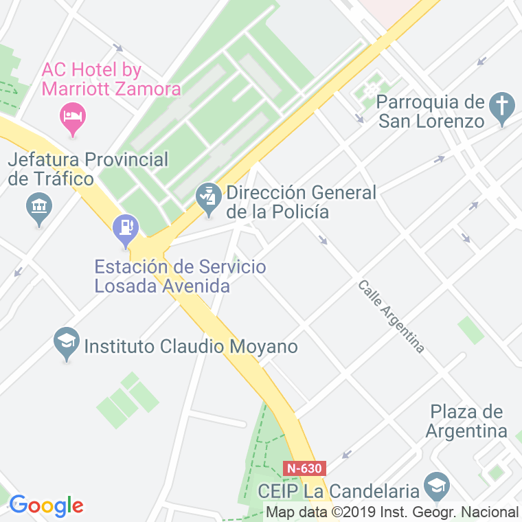 Código Postal calle Argentina   (Impares Del 1 Al 11)  (Pares Del 2 Al 14) en Zamora