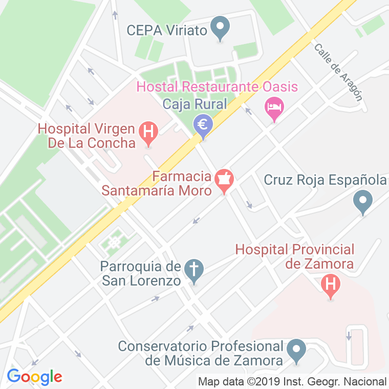 Código Postal calle Churruca, callejon (Impares Del 1 Al Final)  (Pares Del 2 Al Final) en Zamora