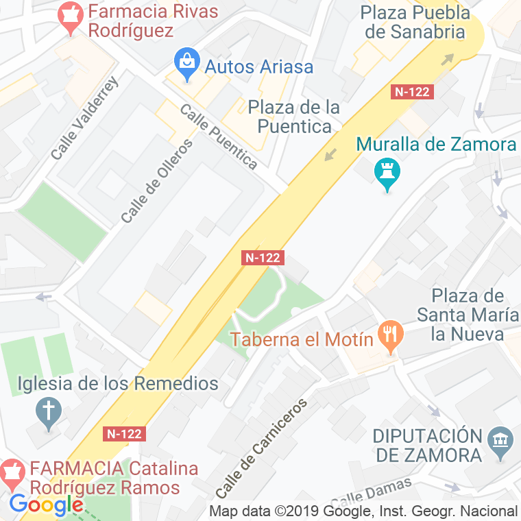 Código Postal calle Feria, avenida (Pares Del 2 Al 14) en Zamora