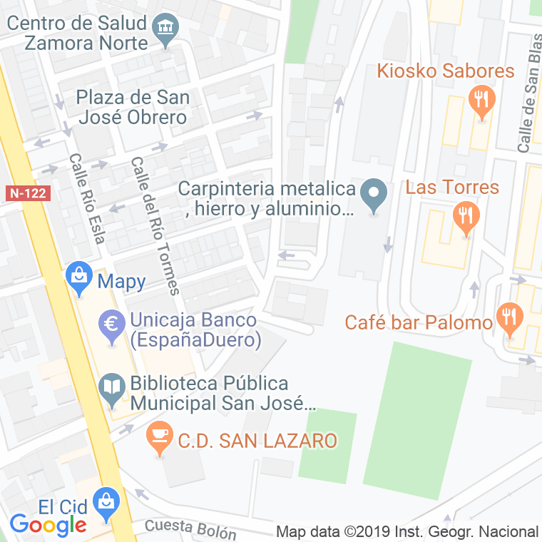 Código Postal calle Salud   (Impares Del 1 Al Final)  (Pares Del 2 Al Final) en Zamora