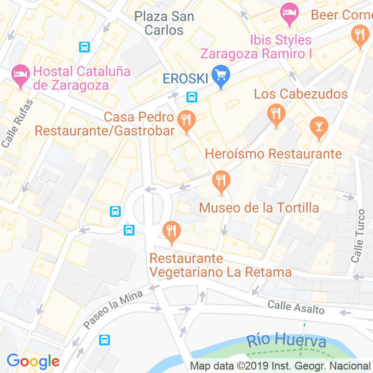 Código Postal calle Gaston en Zaragoza