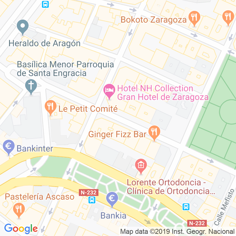 Código Postal calle Joaquin Costa en Zaragoza