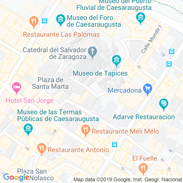Código Postal calle Lucero en Zaragoza