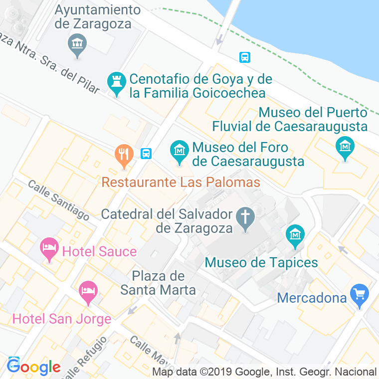 Código Postal calle Ramon Cuellar en Zaragoza