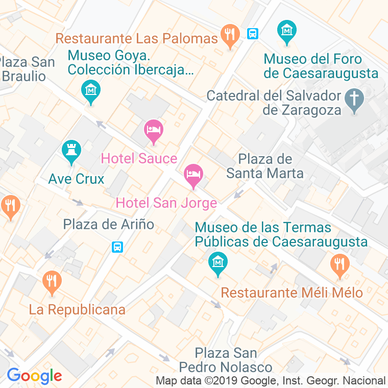 Código Postal calle San Jorge en Zaragoza