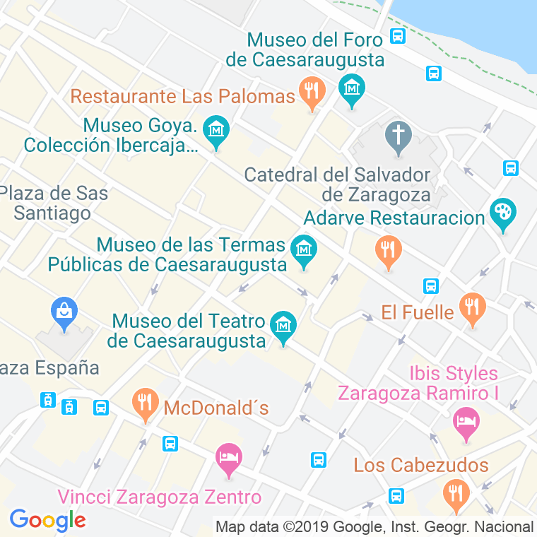 Código Postal calle San Juan Y San Pedro en Zaragoza