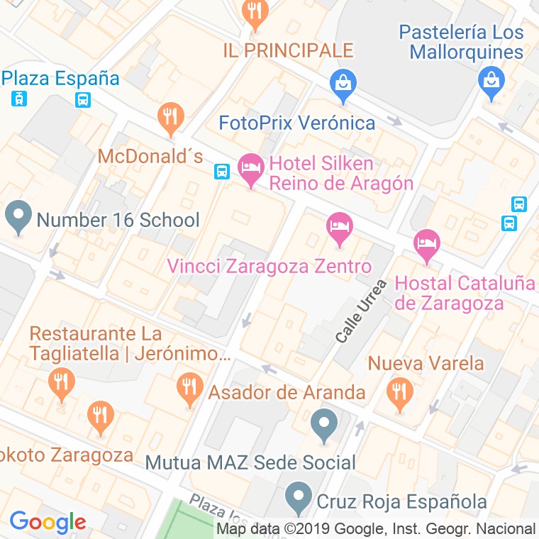 Código Postal calle Santa Catalina en Zaragoza