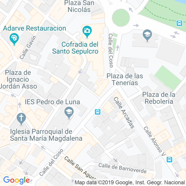 Código Postal calle Trinidad en Zaragoza