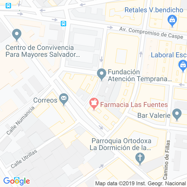 Código Postal calle Doctor Suarez Perdiguero en Zaragoza