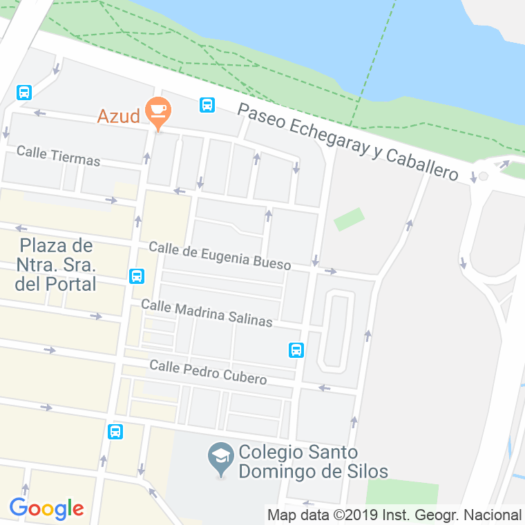Código Postal calle Eugenia Bueso en Zaragoza