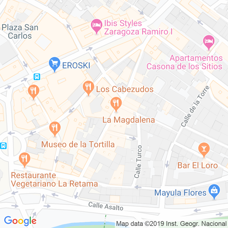Código Postal calle Heroismo en Zaragoza