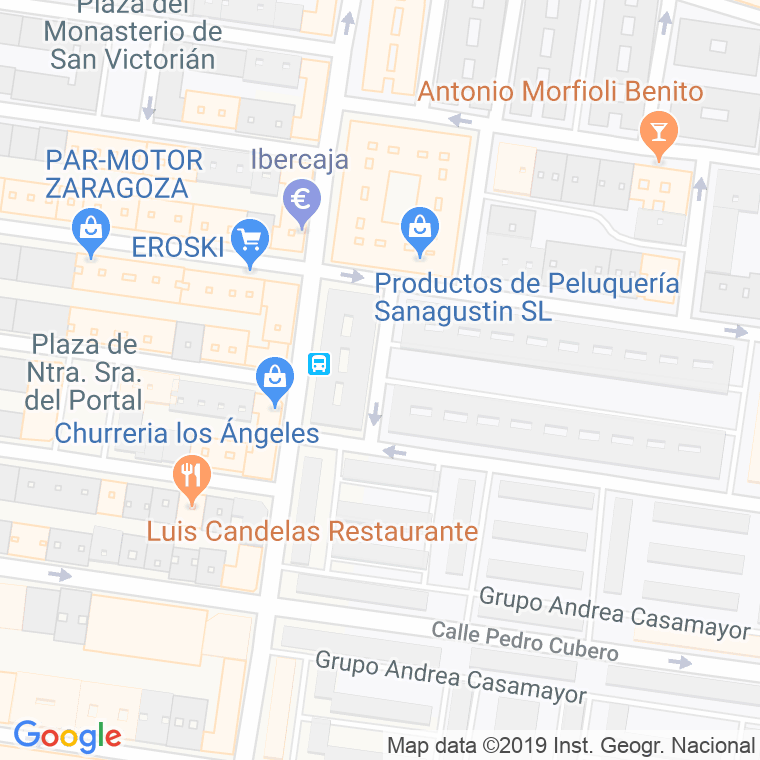 Código Postal calle Misericordia, De La, santuario en Zaragoza