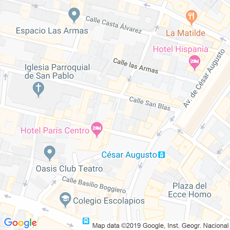 Código Postal calle Broqueleros en Zaragoza