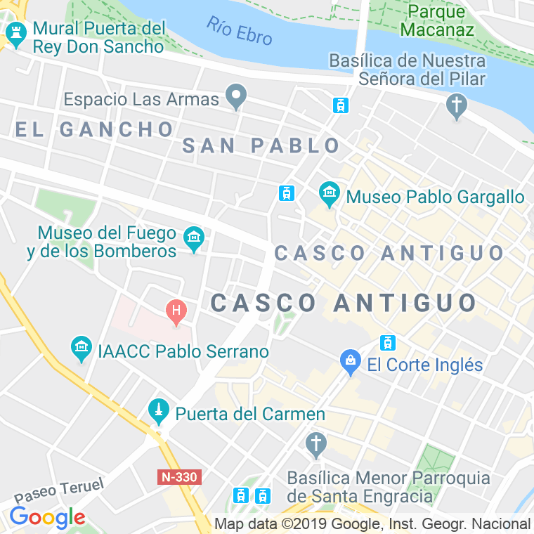 Código Postal calle Cesar Augusto, plaza (Impares Del 1 Al Final)  (Pares Del 2 Al Final) en Zaragoza