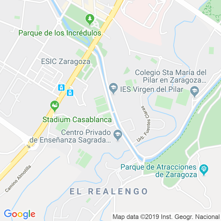 Código Postal calle Infantes en Zaragoza
