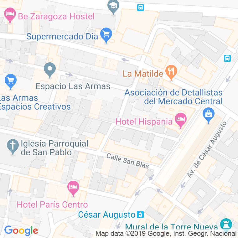 Código Postal calle Mosen Pedro Dosset en Zaragoza