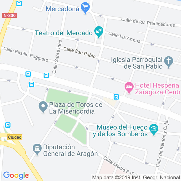 Código Postal calle Mayoral, Del   (Pares Del 2 Al 8) en Zaragoza
