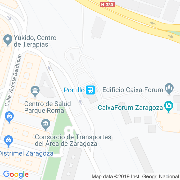 Código Postal calle Portillo, El, estacion en Zaragoza