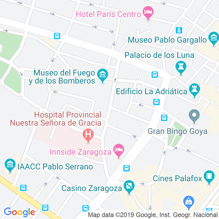 Código Postal calle Ramon Y Cajal   (Impares Del 1 Al Final)  (Pares Del 16 Al Final) en Zaragoza
