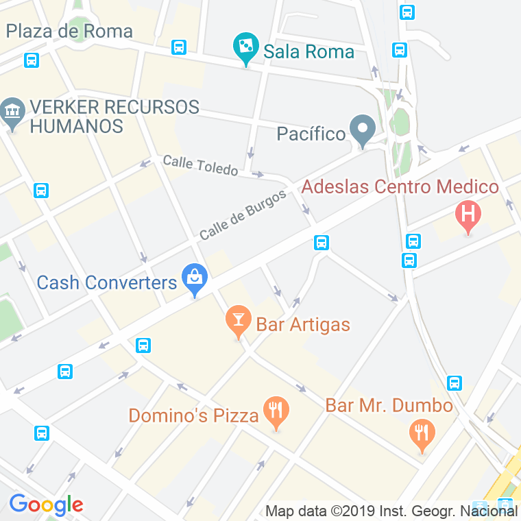 Código Postal calle Alcalde Burriel en Zaragoza