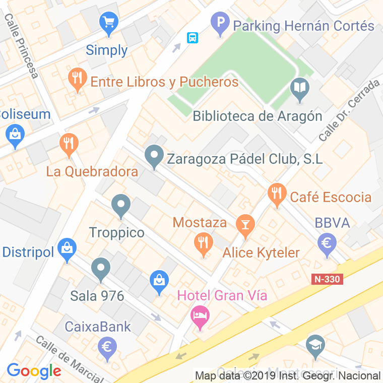 Código Postal calle Bernardo Fita en Zaragoza