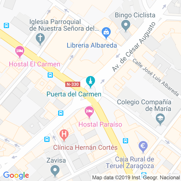 Código Postal calle Carmen en Zaragoza