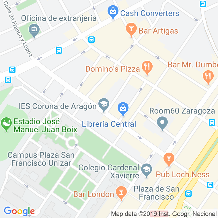 Código Postal calle Concepcion Arenal en Zaragoza