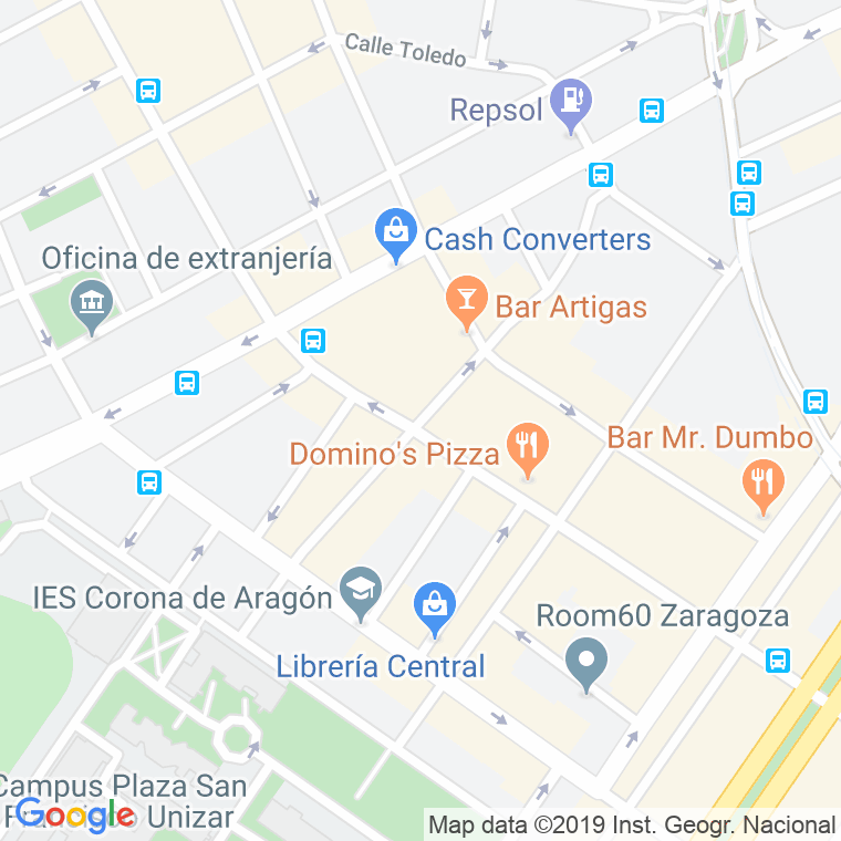 Código Postal calle Juan Jose Lorente en Zaragoza