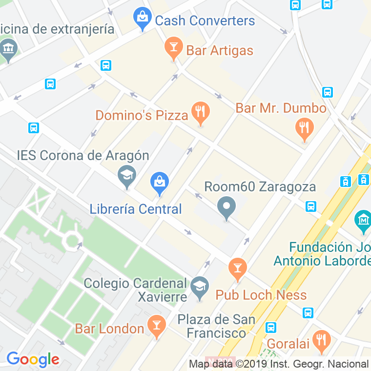 Código Postal calle Luis Del Valle en Zaragoza