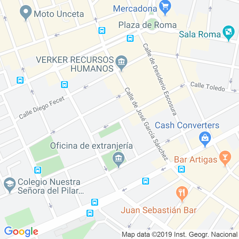 Código Postal calle Muñoz Seca en Zaragoza