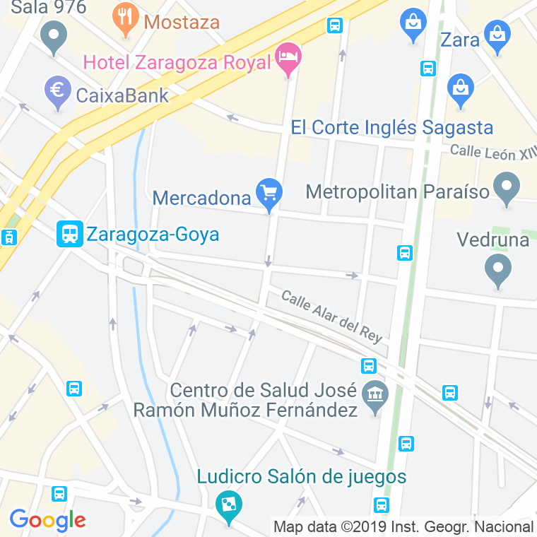 Código Postal calle Zumalacarregui en Zaragoza