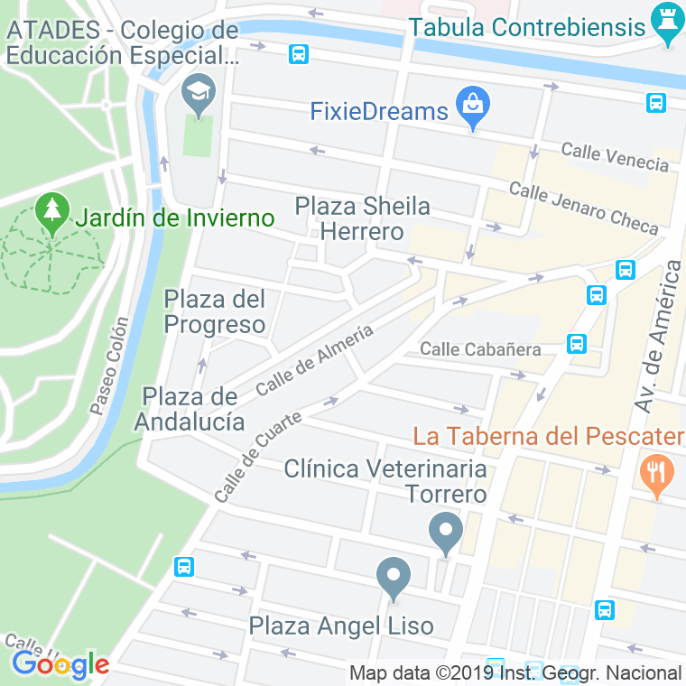 Código Postal calle Almeria en Zaragoza
