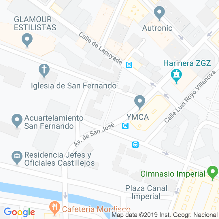 Código Postal calle Balseta, De La, glorieta en Zaragoza