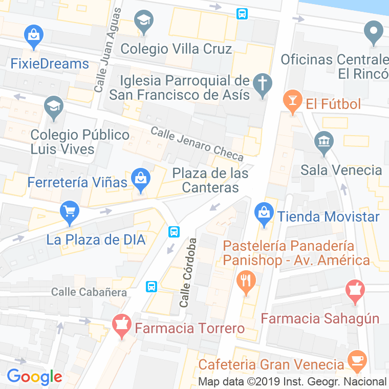 Código Postal calle Canteras, plaza en Zaragoza