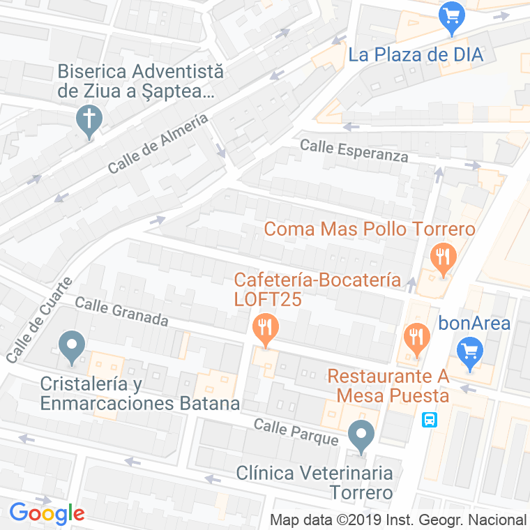 Código Postal calle Cesar Boente en Zaragoza