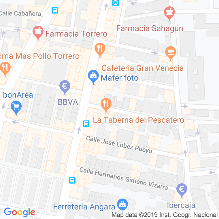 Código Postal calle Doctor Ibañez en Zaragoza
