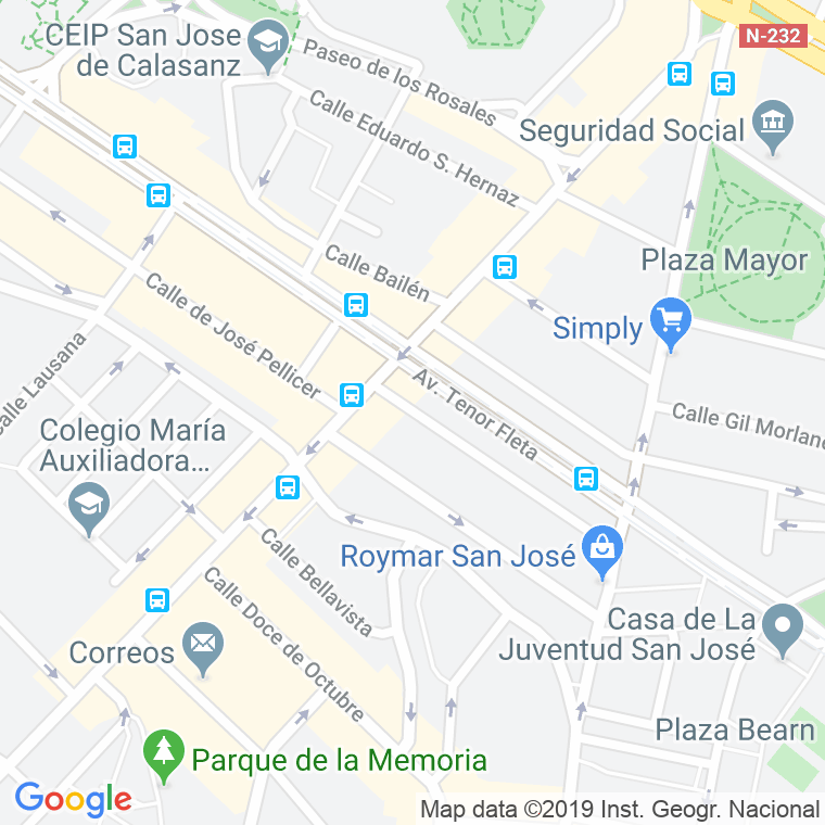 Código Postal calle Dos De Mayo en Zaragoza