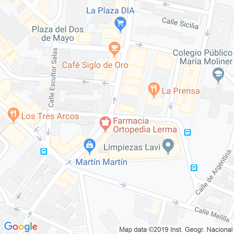Código Postal calle Escultor Ramirez en Zaragoza