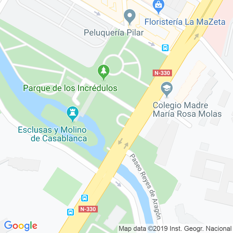 Código Postal calle Fuente, La en Zaragoza