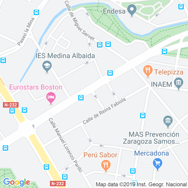 Código Postal calle Gonzalo De Berceo en Zaragoza