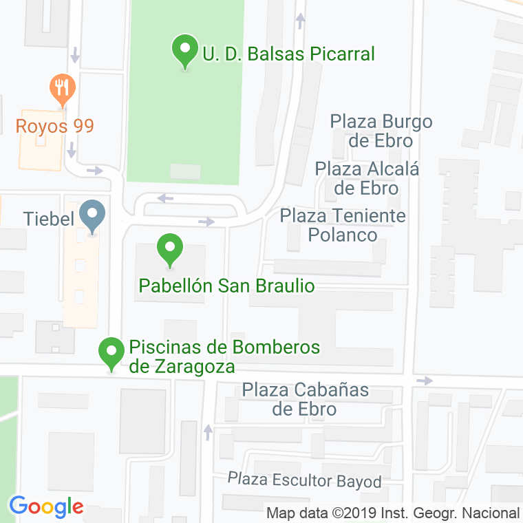 Código Postal calle Padre Polanco en Zaragoza