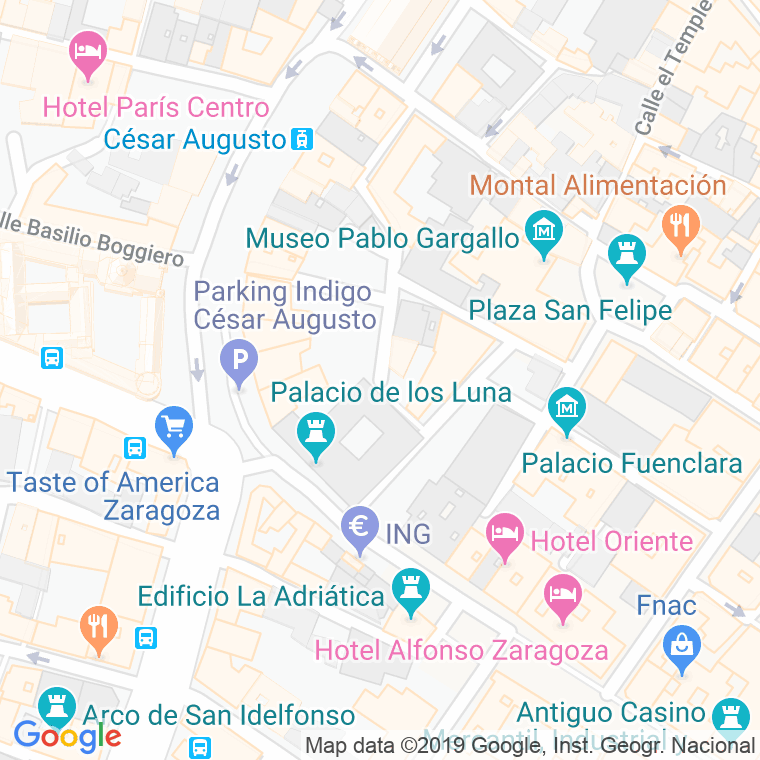 Código Postal calle Paraiso Residencial en Zaragoza
