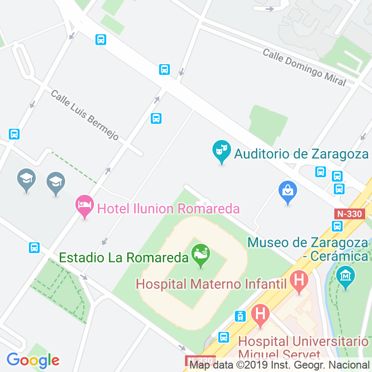 Código Postal calle Luis Bermejo en Zaragoza