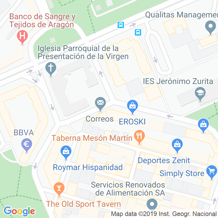 Código Postal calle Madre Teresa De Calcuta en Zaragoza